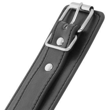 Manette Eleganti in Pelle PVC Regolabili per Esperienze Fetish e BDSM